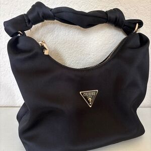 GUESS Womens Velina Hobo Bag Black